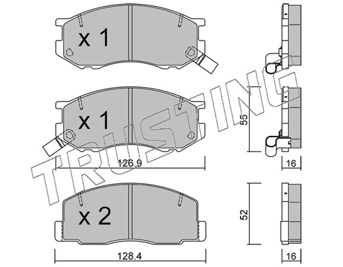Brake Pad Set, disc brake