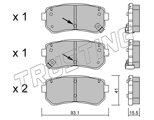 Brake Pad Set, disc brake