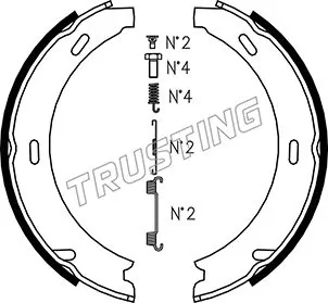 Brake Shoe Set, parking brake