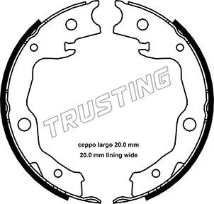 Brake Shoe Set, parking brake