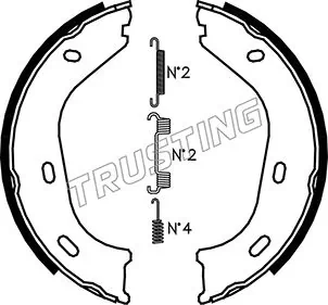 Brake Shoe Set, parking brake