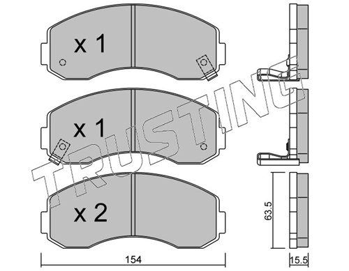 Brake Pad Set, disc brake