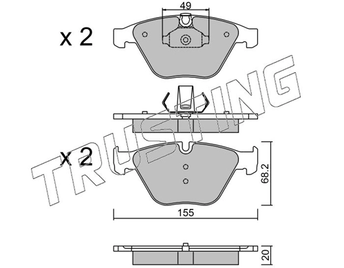 Brake Pad Set, disc brake