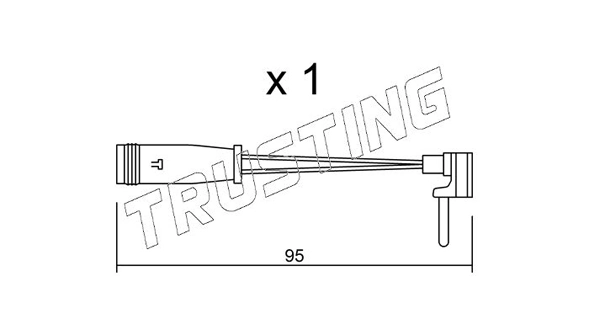 Warning Contact, brake pad wear