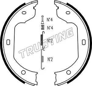 Brake Shoe Set, parking brake