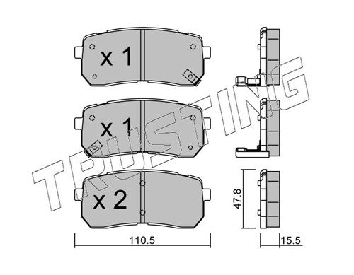 Brake Pad Set, disc brake