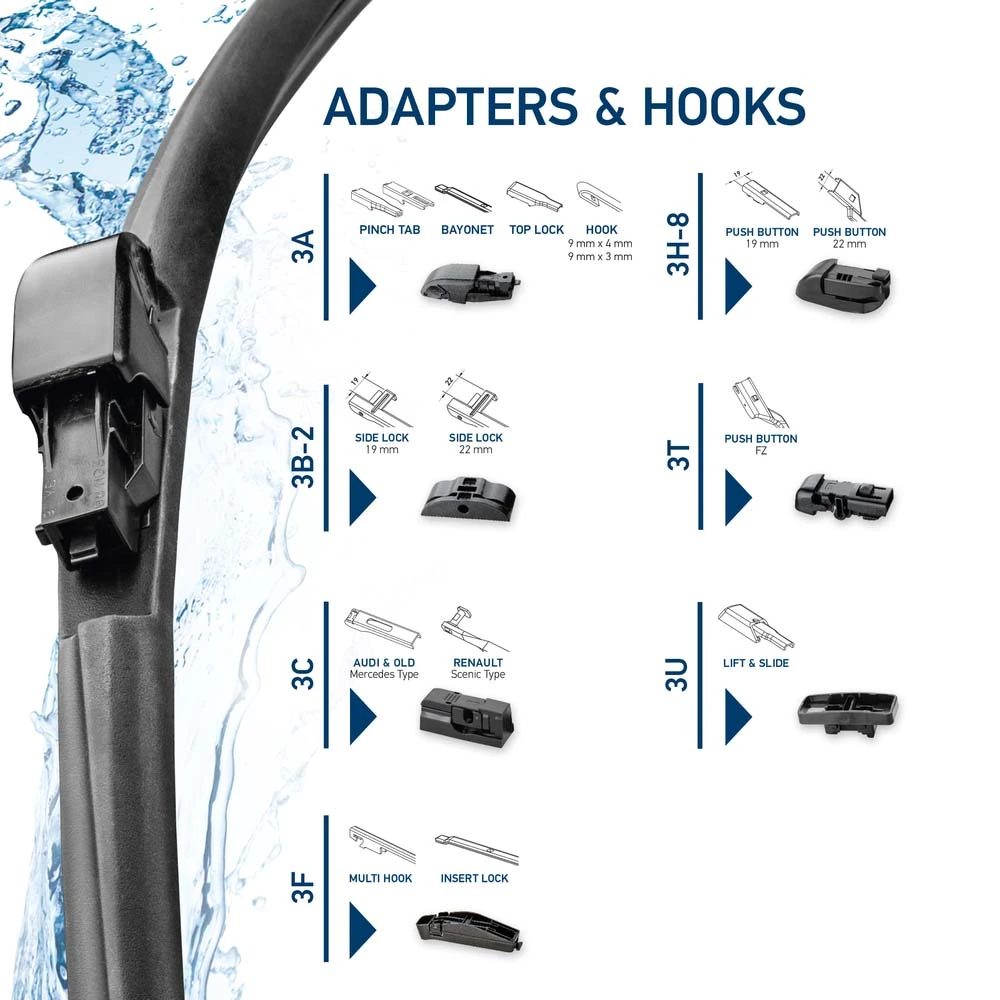 Balai d'essuie-glace HELLA 9XW 358 053-221