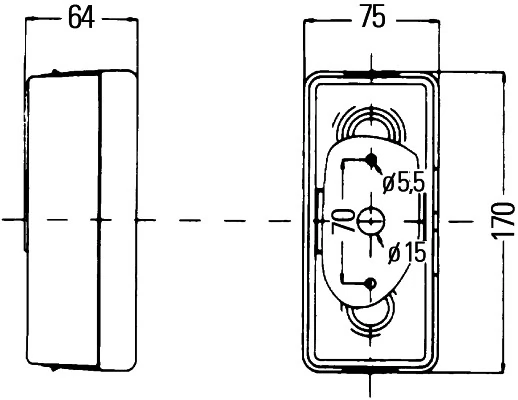 Feu arrière HELLA 2SD 998 531-067