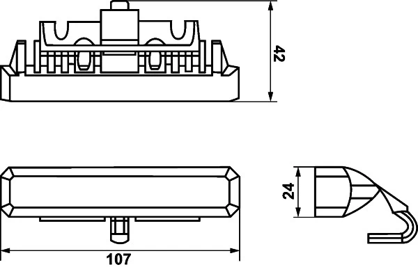 Feu à éclats HELLA 2XD 012 160-881