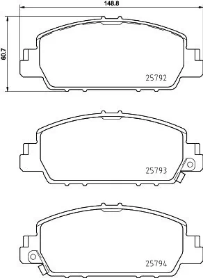 Brake Pad Set, disc brake