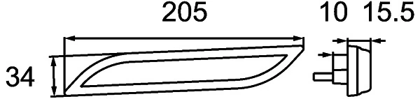 Feu latéral HELLA 2PS 013 305-057