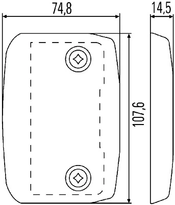 Feu clignotant HELLA 2BA 008 260-001