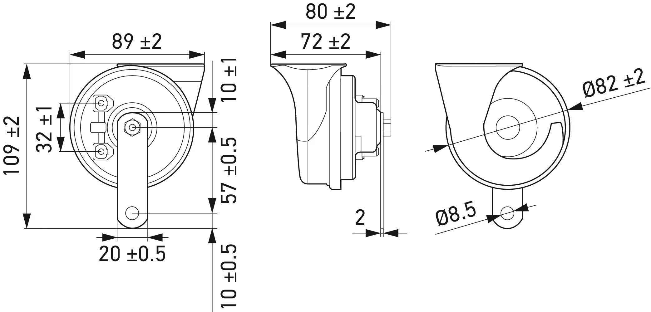 Клаксон Hella (3FH 007 424-801)