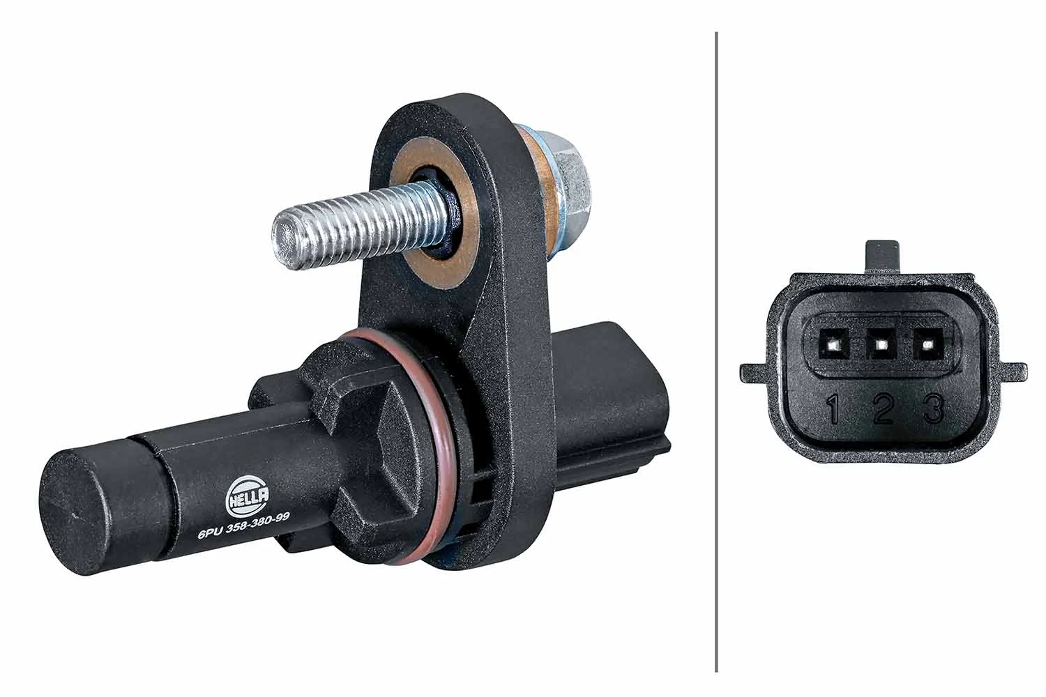 Capteur d'angle, vilebrequin HELLA 6PU 358 380-991