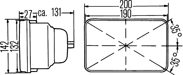 Insert, headlight