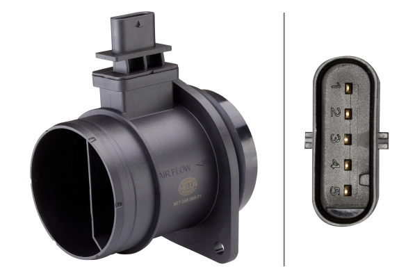 Débitmètre de masse d'air HELLA 8ET 358 095-711