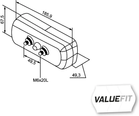 Feu arrière HELLA 2SD 357 033-001