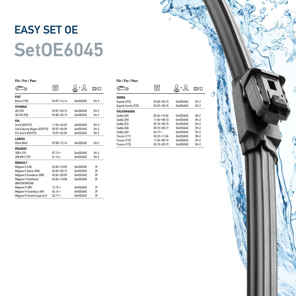 Balai d'essuie-glace HELLA 9XW 358 164-061