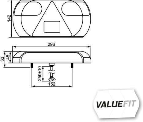 Feu arrière HELLA 2VP 357 016-111