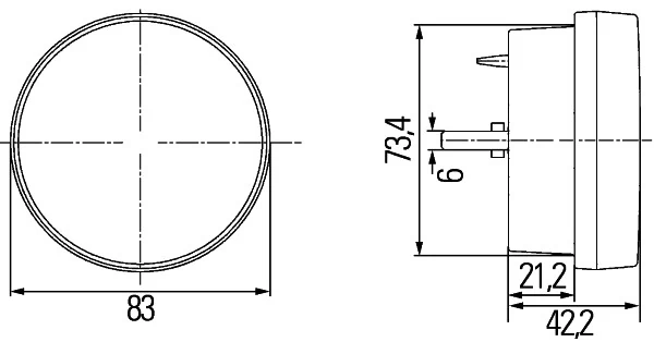 Feu diurne HELLA 2BE 980 690-101