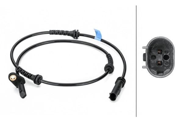 Capteur, vitesse de roue HELLA 6PU 012 806-491