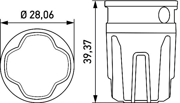 Feu à éclats HELLA 2XD 014 564-211