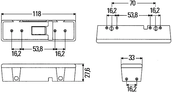 Feu à éclats HELLA 2XD 009 048-011