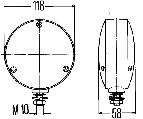 Feu clignotant HELLA 2BA 003 022-007