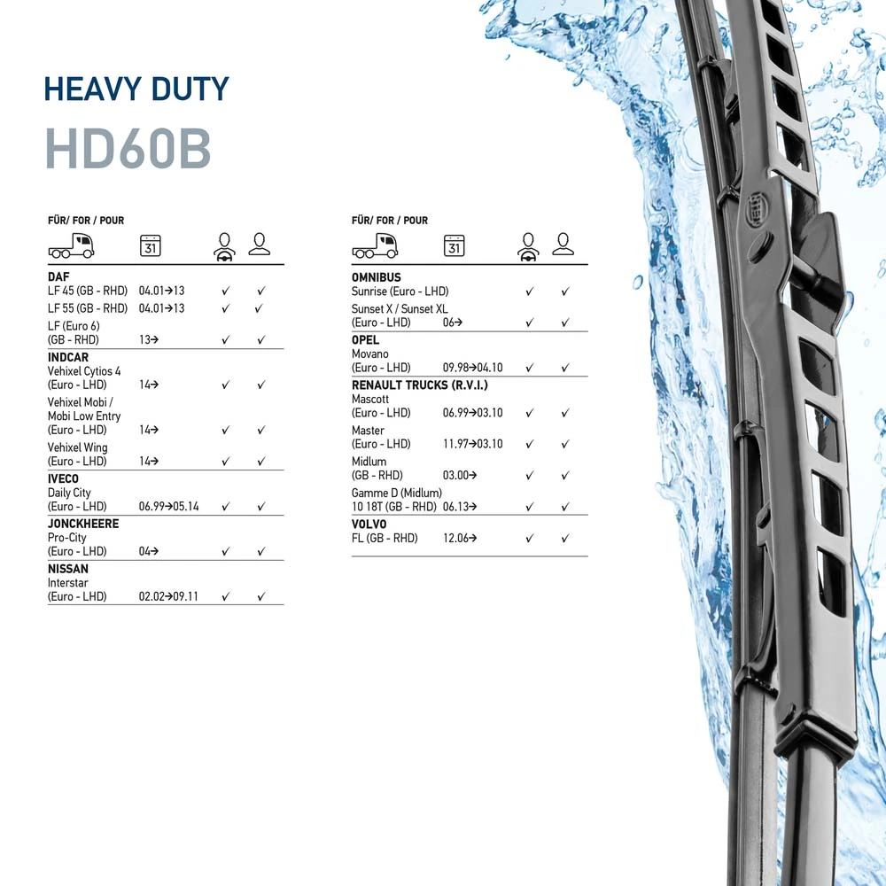 Balai d'essuie-glace HELLA 9XW 206 480-811