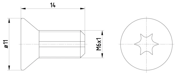 Bolt, brake disc