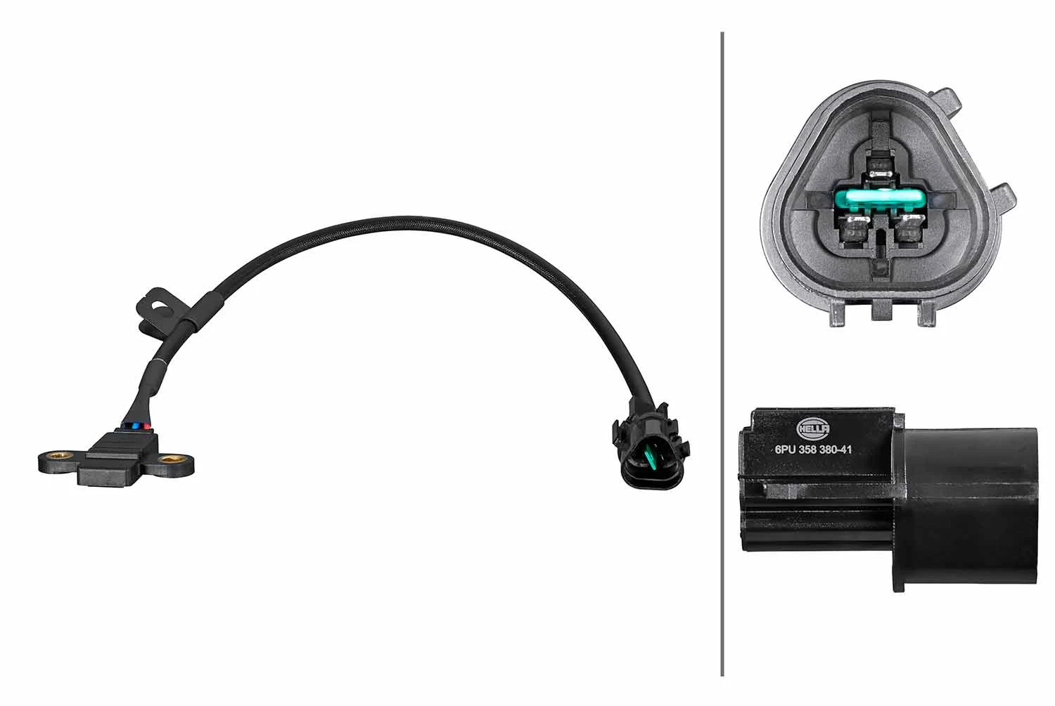 Capteur d'angle, vilebrequin HELLA 6PU 358 380-411