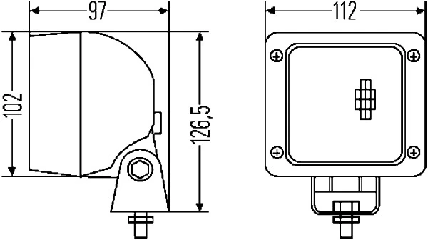 LED-фара HELLA (1GA 007 506-081)