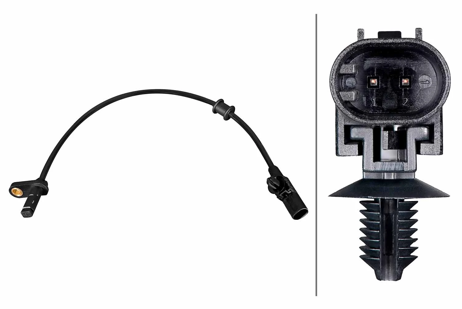 Capteur, vitesse de roue HELLA 6PU 358 216-491