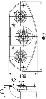 Feu arrière HELLA 2SK 343 440-027