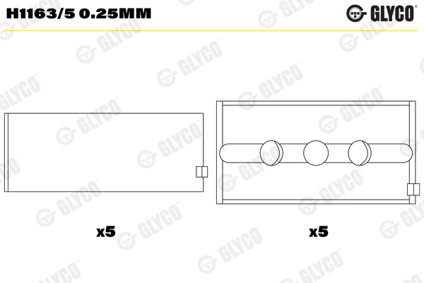 GLYCO H1163/5 0.25MM
