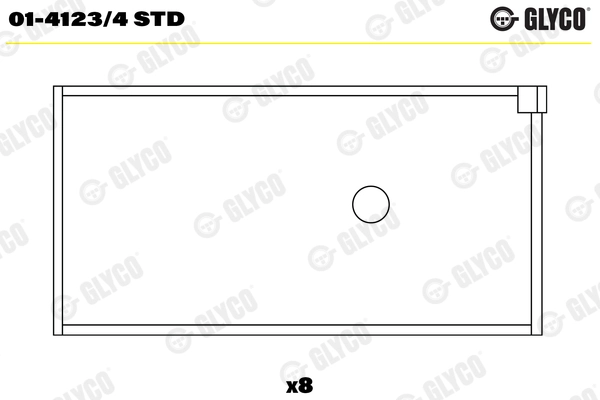 Coussinet de bielle GLYCO 01-4123/4 STD  106-SAXO-AX