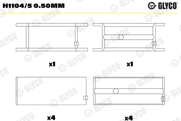 GLYCO H1104/5 0.50MM