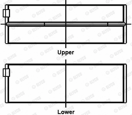 Coussinet de vilebrequin GLYCO 72-4547 STD