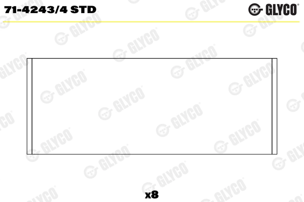 GLYCO 71-4243/4 STD — Вкладиші