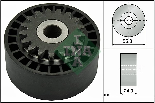 SCHAEFFLER INA 531 0744 10 — Натяжний ролик поліклінового ременя