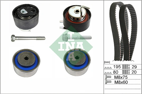 SCHAEFFLER INA 530 0766 10 — Роликовий модуль натягувача ременя (ролик, ремінь)