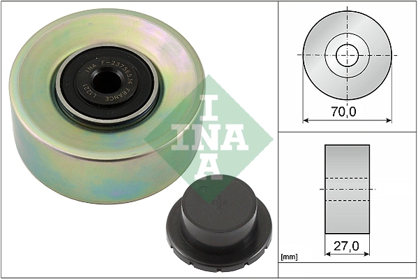 Deflection/Guide Pulley, V-ribbed belt