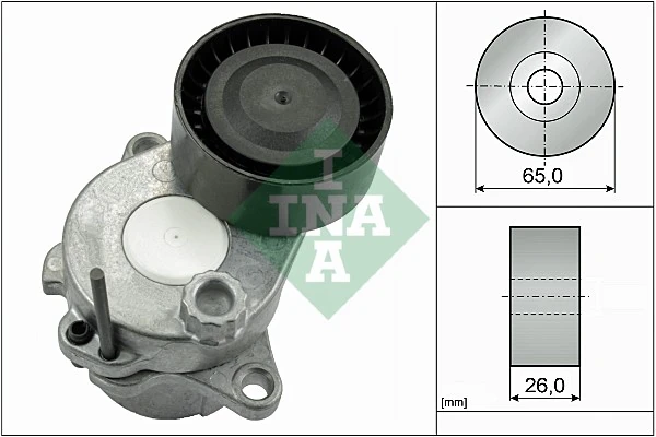 INA 534 0592 10 — Натяжна планка, полікліновий ремінь MERCEDES-BENZ 651 200 15 70, 651 200 21 70 (Вир-во INA)