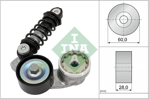 Belt Tensioner, V-ribbed belt