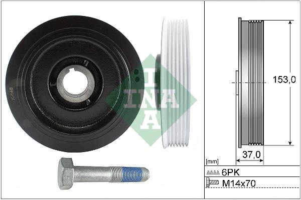 Kit de poulies, vilebrequin Schaeffler INA 544 0058 20