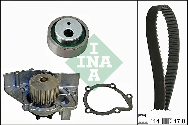 INA 530 0258 30 — Комплект ременя ГРМ із водяним насосом (Вир-во INA)