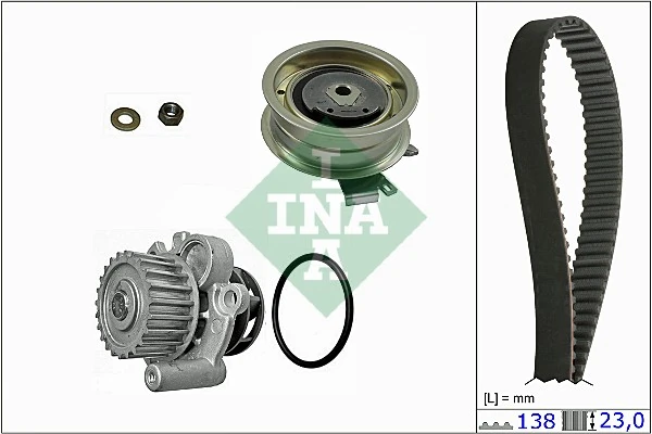 Pompe à eau + kit de courroie crantée Schaeffler INA 530 0171 30