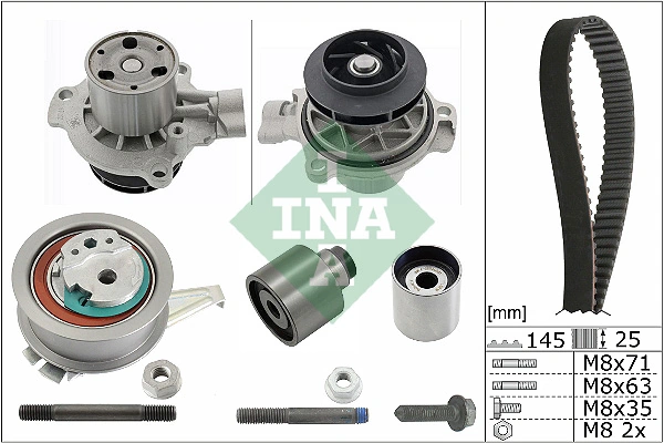Pompe à eau + kit de courroie crantée Schaeffler INA 530 0699 31