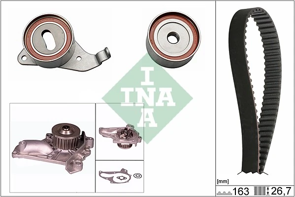 Pompe à eau + kit de courroie crantée Schaeffler INA 530 0268 30