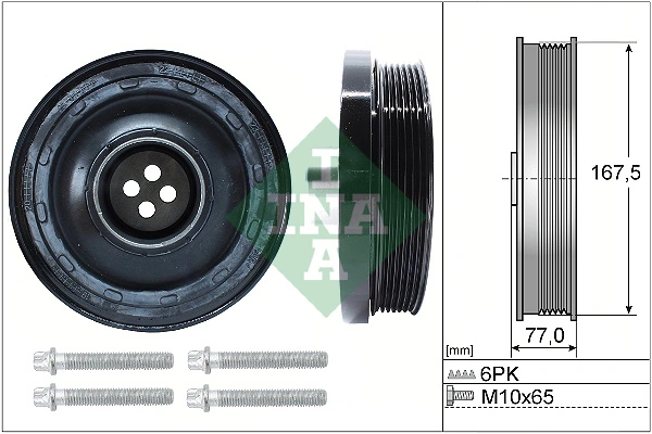 SCHAEFFLER INA 544 0137 20 — Шків ременя генератора